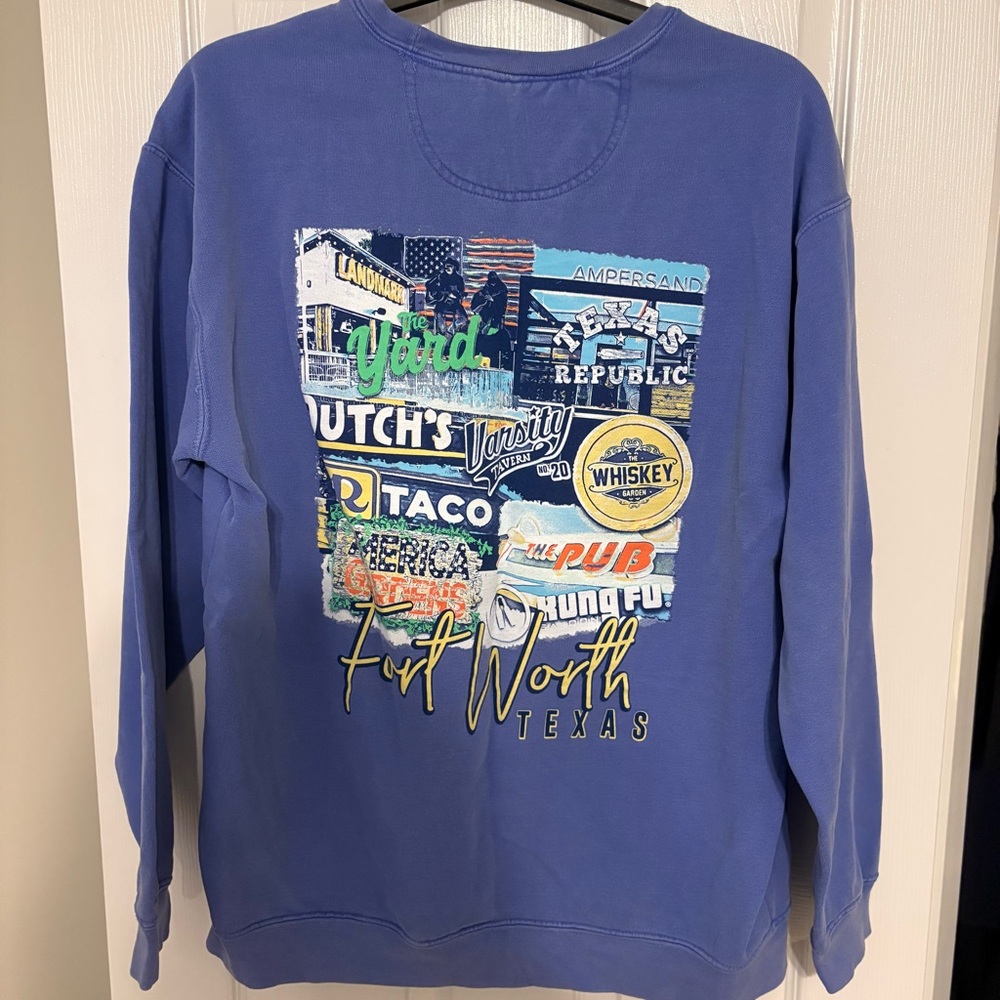 Fort Worth/TCU Bars Comfort Colors Crewneck